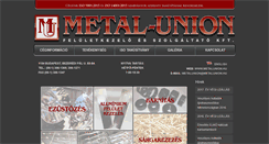Desktop Screenshot of metal-union.hu