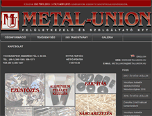 Tablet Screenshot of metal-union.hu